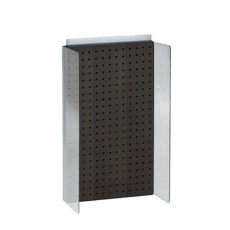 Azar Displays 13.5"W x 22"H Pegboard Powerwing Display 700355-BLK